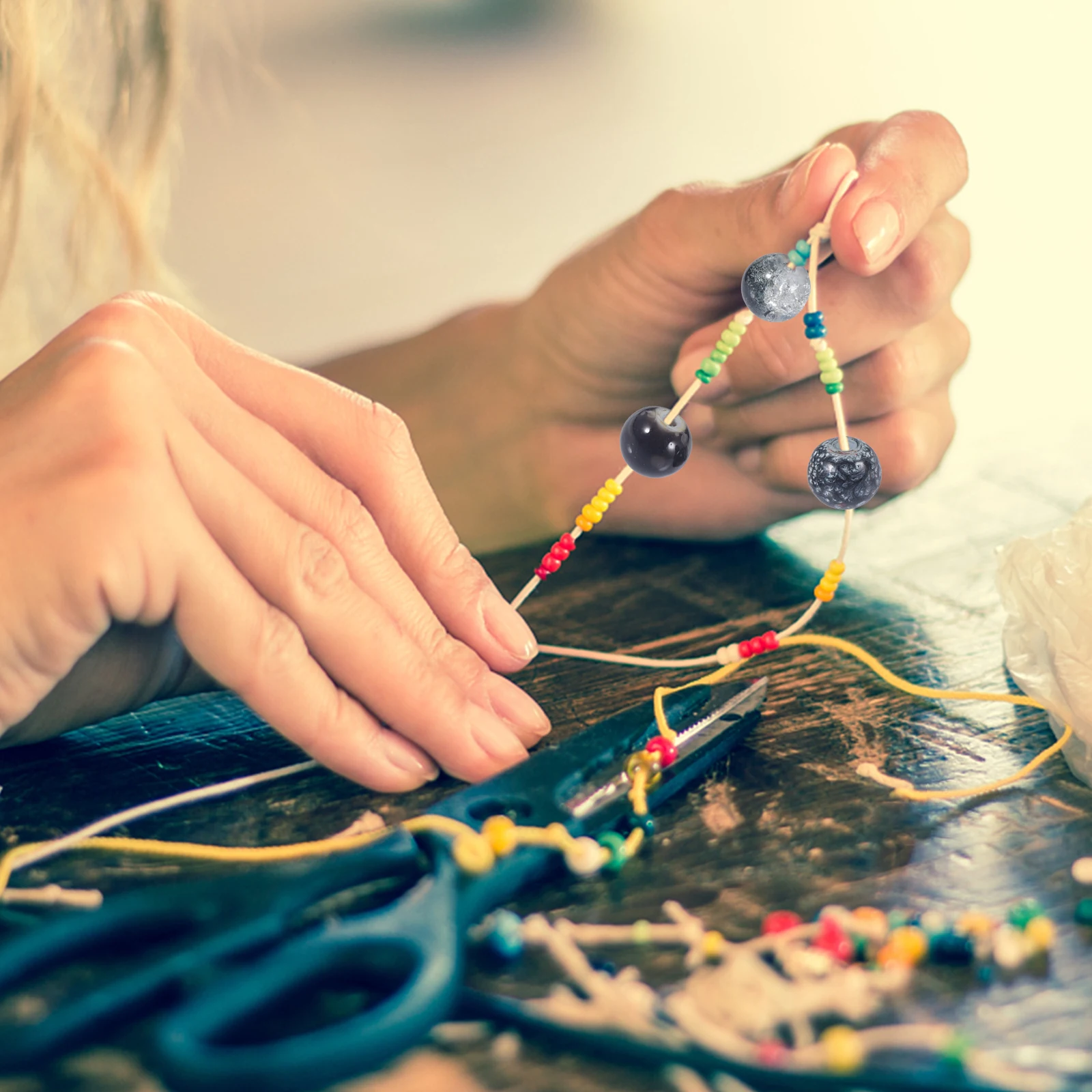 

Round Beads Jewelry Making Accessories DIY Loose Beads for Necklace Bracelet Earrings Craft Supplies for DIY Projects