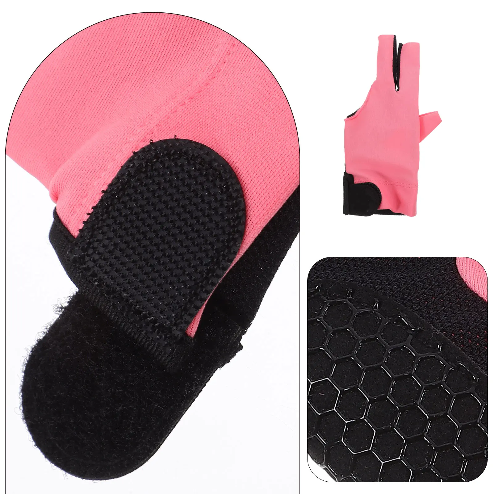 

Anti-Slip 3 Finger Billiard Glove Breathable Flexible Snooker Glove with Exposed Fingers Portable Design for Better Control S