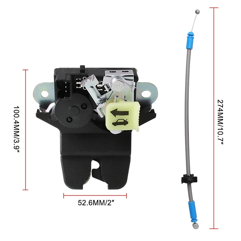 81230-C1010,Tailgate Trunk Lock For Hyundai Sonata 1.6L 2.0L 2.4L Engines ,Tailgate Latch Lock Tail Gate Actuator