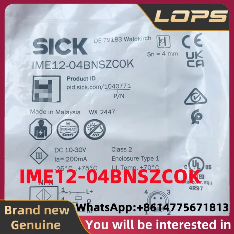 

IME12-04BNSZCOK Совершенно новый оригинальный датчик приближения SICK, большое количество на складе, добро пожаловать на консультацию