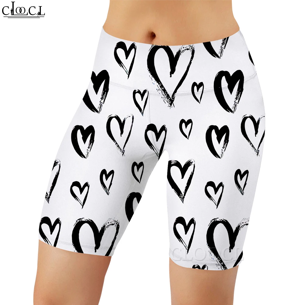 CLOOCL Nuovi pantaloncini legging da donna casual Cartoon Butterfly Pattern 3D stampato palestra allenamento culo sollevamento abbigliamento corto da yoga