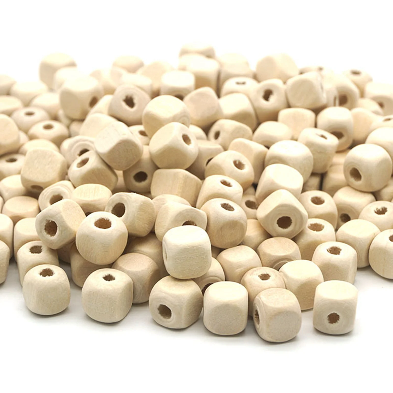 Natural Untreated Plain Wood Cube Beads 6X6mm 8X8mm 10X10mm Wooden Spacer beads