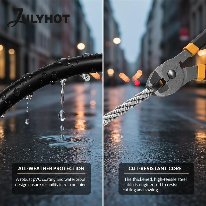 4 Digital Code Anti-Theft Bicycle Cable Lock Stainless Steel Security Locks Portable Combination Code Padlock 1PC