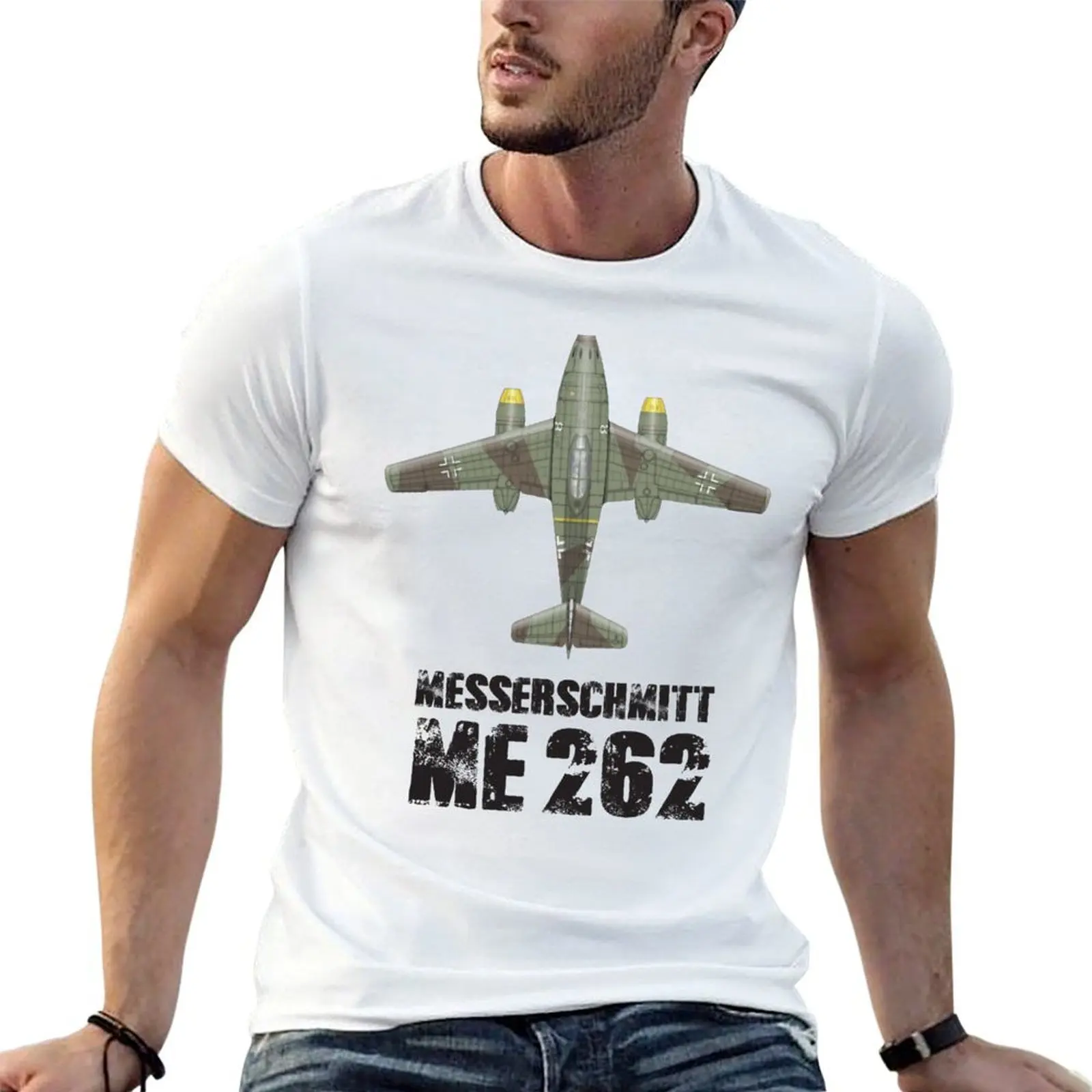 Camiseta MESSERSCHMITT ME262 SCHWALBE, camiseta de algodón pesado para hombre, camiseta 100% de algodón