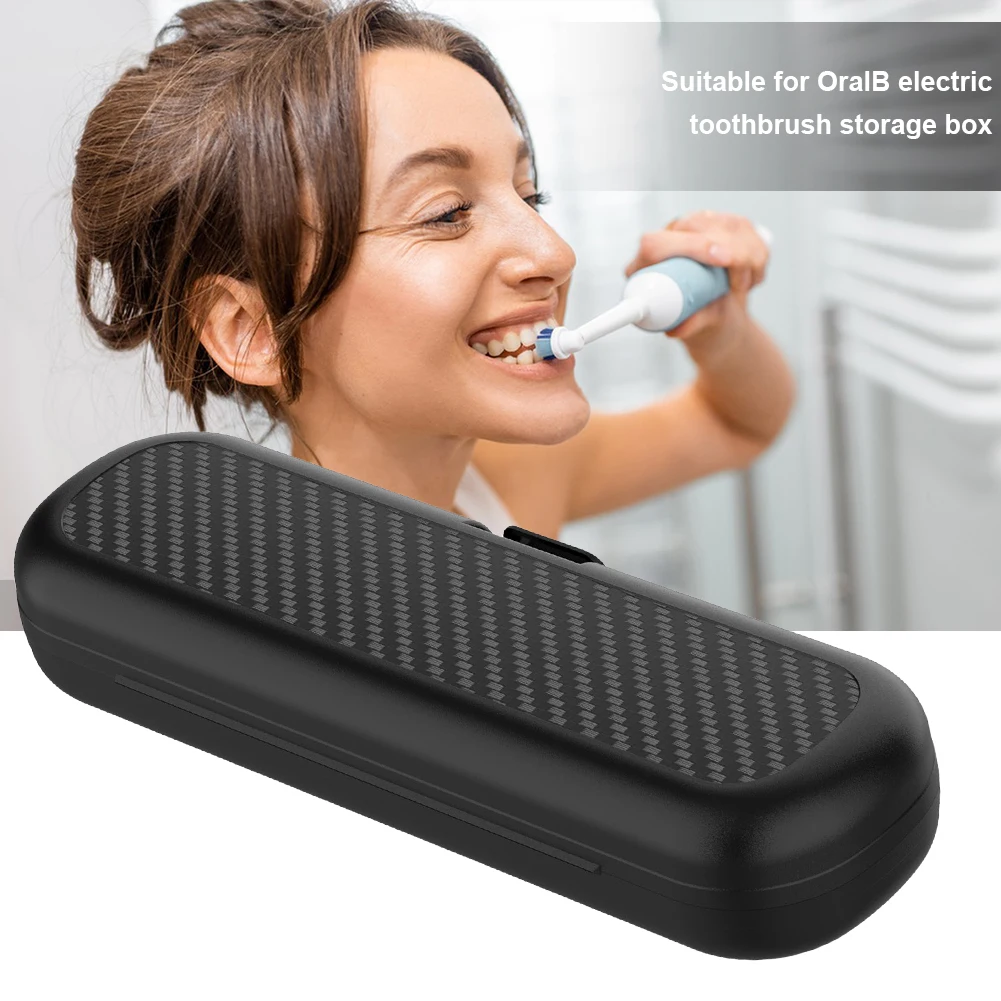 Travel Teeth Brush Case for Oral-B Electric Toothbrush Hard EVA Case Protective Cover Dust-Proof Snap-On Design Storage Bag