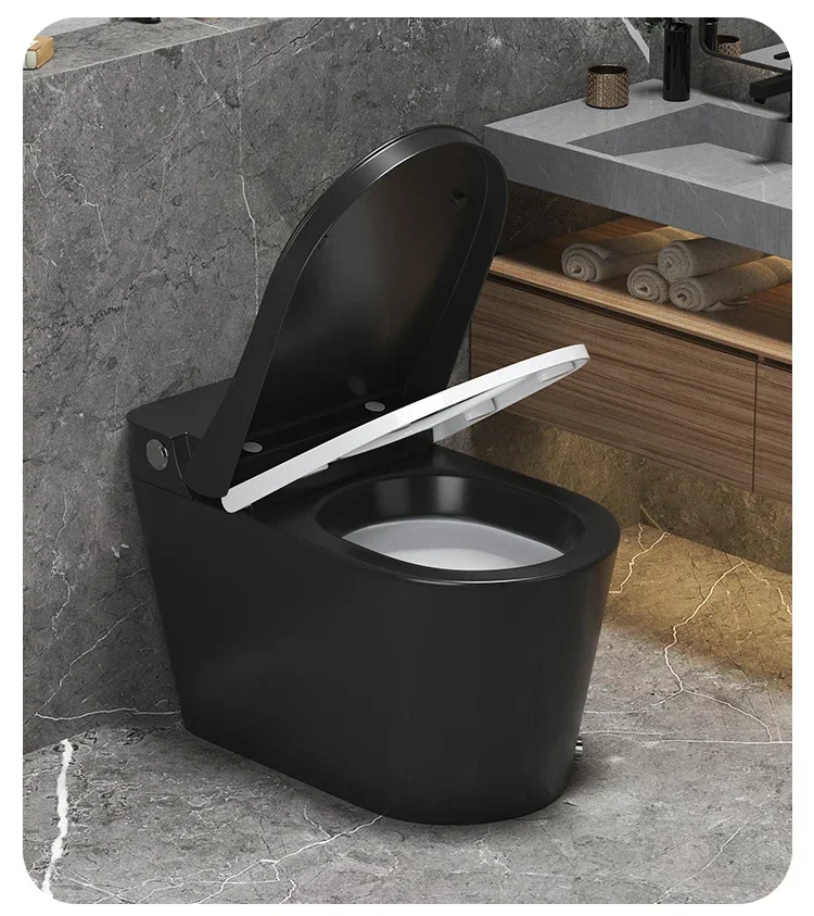 Бытовой сифонный обыкновенный унитаз, без ограничения давления воды, сиденье для унитаза.