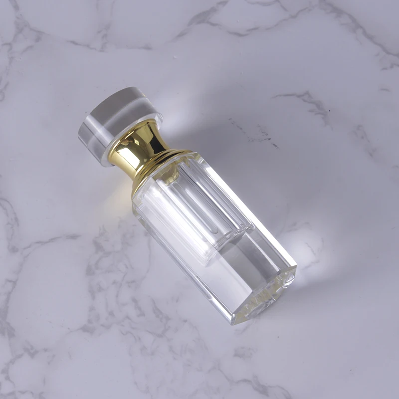 Portable Vintage Empty 3ML Crystal Attar Oil Perfume Bottle Decorative Essential Bottle