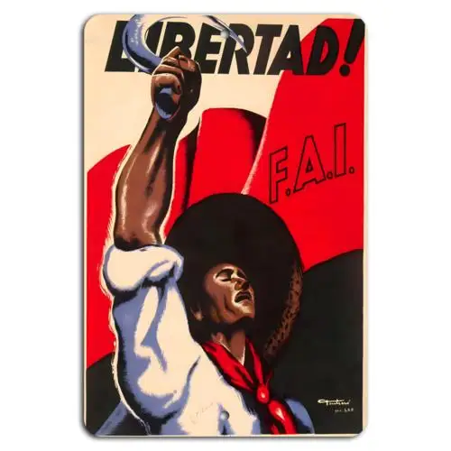 ¡Libertad! - Empowering F.A.I. Spirit-Aluminum-tin sign