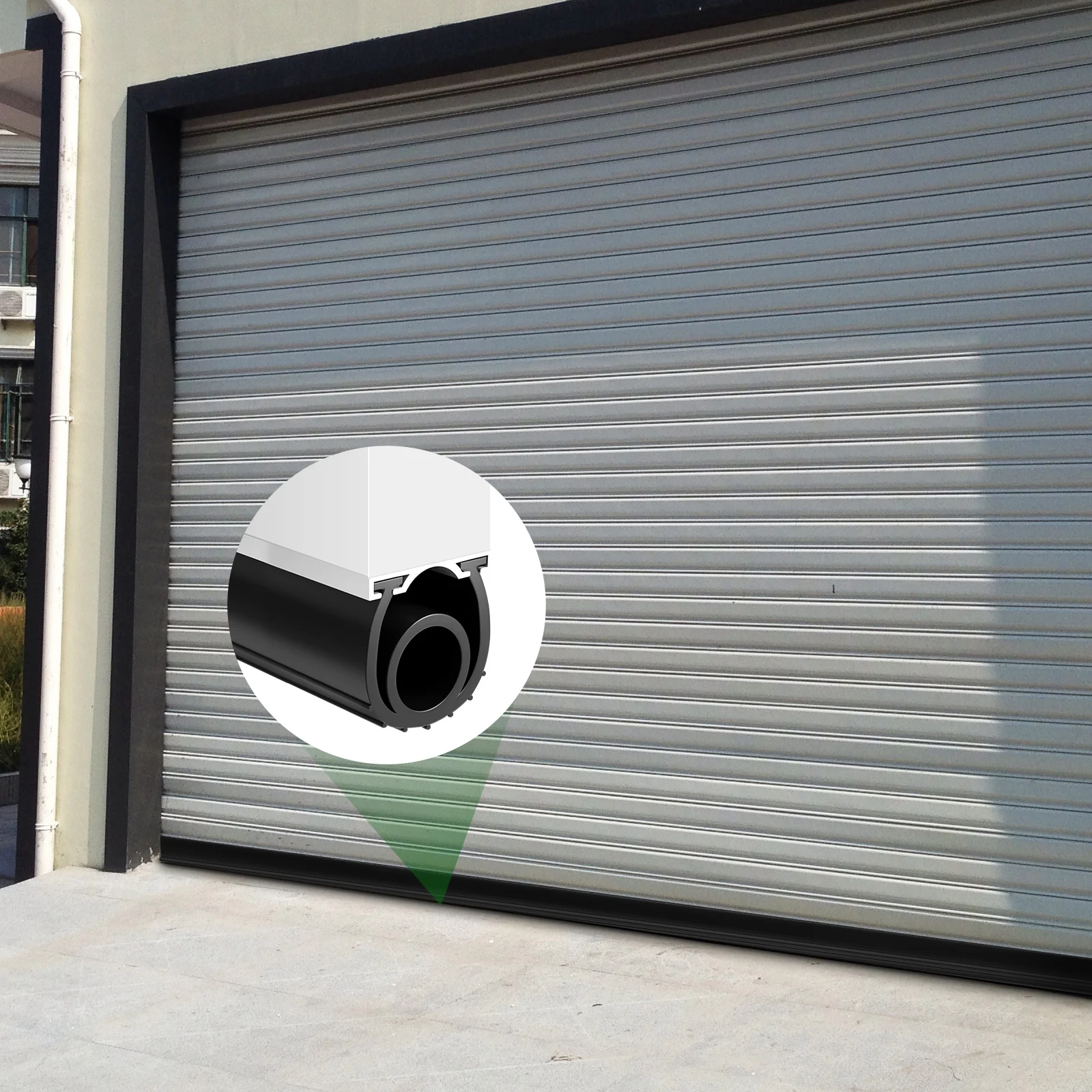 

1 Roll Garage Door Stripping Bottom Seal Epdm Material Strong Waterproof Insulation Soundproof