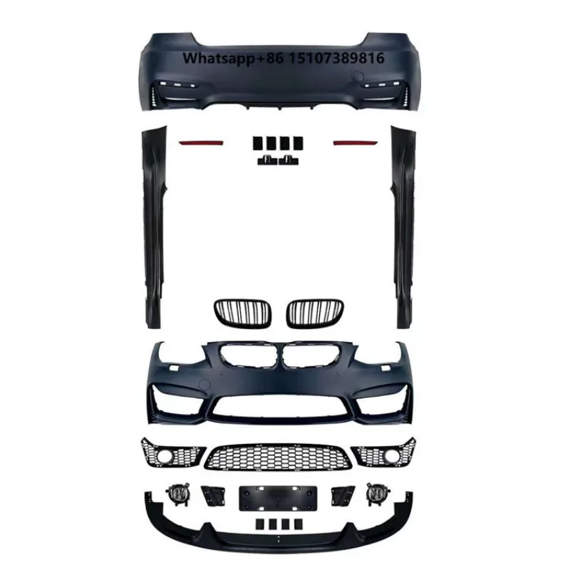 Upgrade M4 Style Bodykit for BW 3 Series E92 E93 2005-2012 High Quality Front Bumper Side Skirt Grille Grilles New Condition