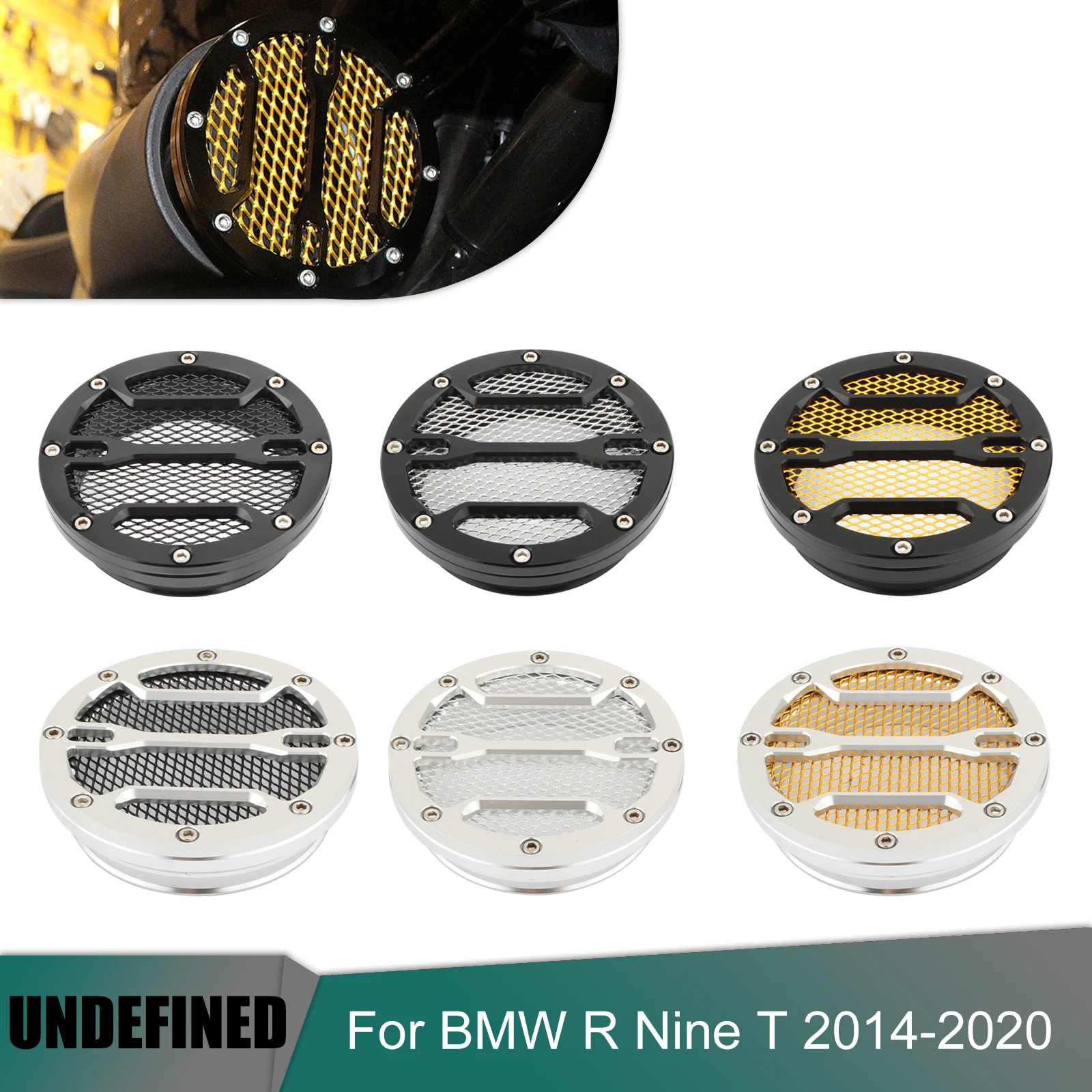 For BMW R NineT Air Intake Guard Bellmouth Cover Aluminum RNineT R9T 2014 2015 2016 2017 2018 2019 2020 Motorcycle Accessories