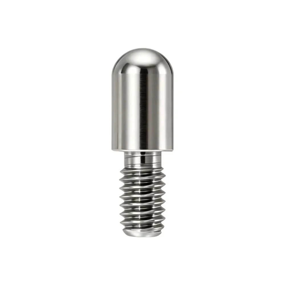 Round‑Head Threaded Dowel Pin, M3/M4/M5/M6 External‑Thread Locating Stud, Stainless‑Steel