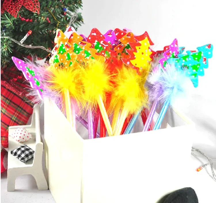 

40PCS Christmas Decorative Gift Colorful Christmas Pen Snowman And Santa's Pen Kawaii School Supplies Gel Pen Gel Pens