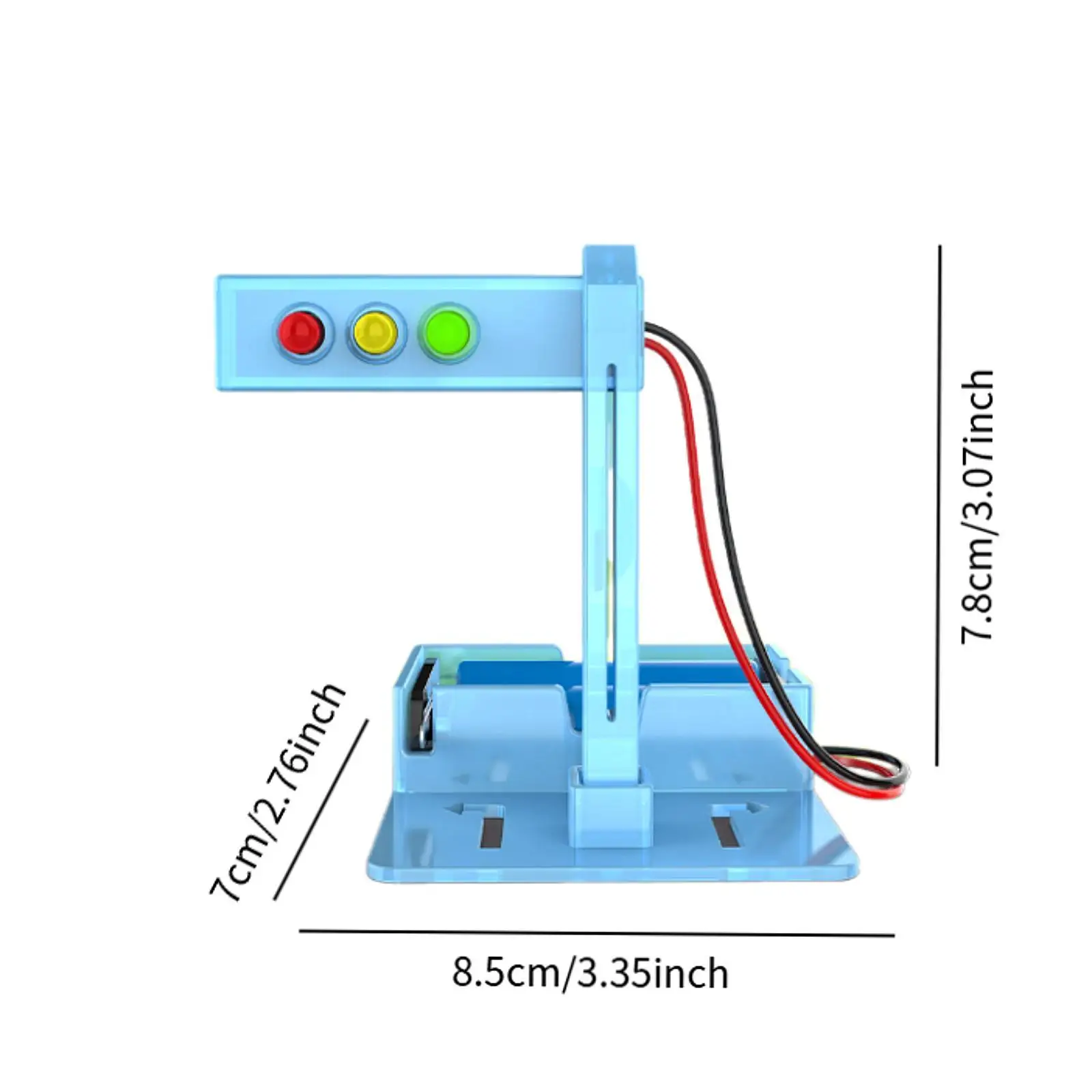 Semáforo brinquedo física estudo conjunto de montagem crianças conjunto eletrônico sinal de parada física para haste aprendizagem crianças meninos meninas crianças