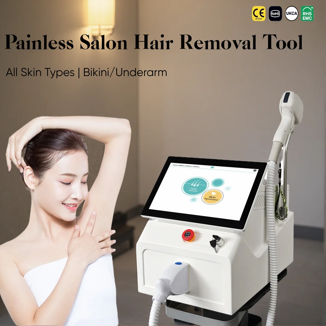 

Diode Laser Hair Removal Painless Salon Tool Suitable For All Skin Types Underarm Bikini Line