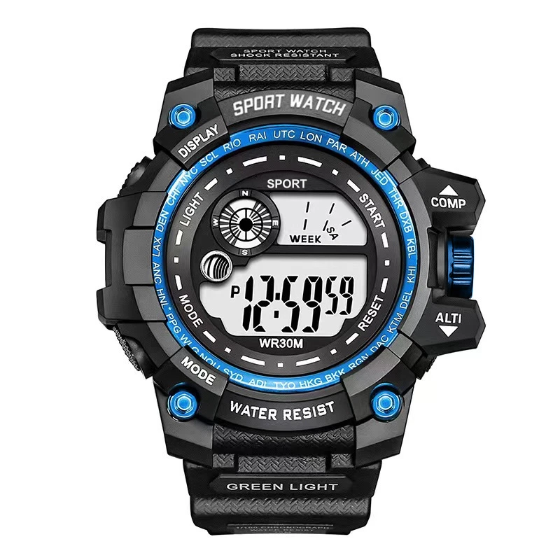 COOBOS New Men LED Digital Watches Luminous Fashion Sport Waterproof Watches For Man Date Army Military Clock Relogio Masculino