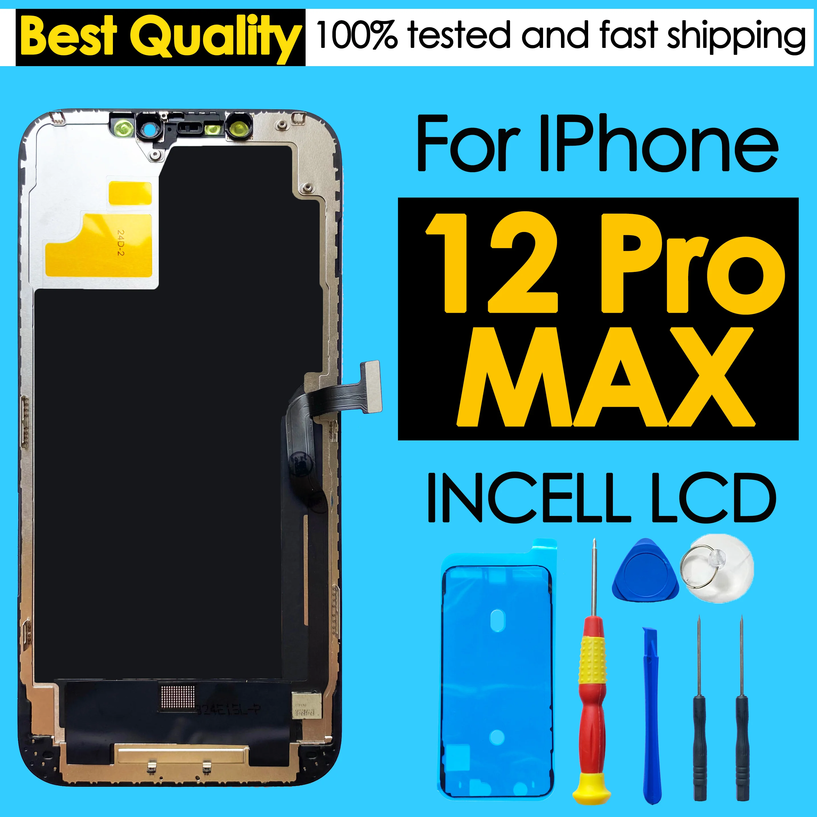 Hoge kwaliteit AAA incell LCD voor iPhone 12 Pro MAX Display Touch Screen Vervanging Digitizer Vergadering Reparatie onderdelen Groothandel