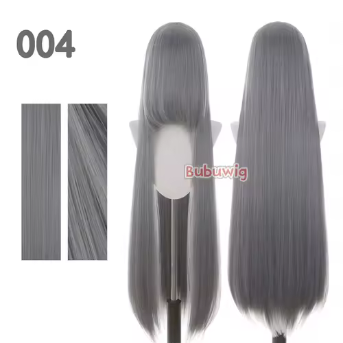 Bubuwig Synthetic Hair 100cm Long Straight Pure Color Cosplay Wigs Over 100 Colors Black White Red Blue Brown Wig Heat Resistant - Image 77