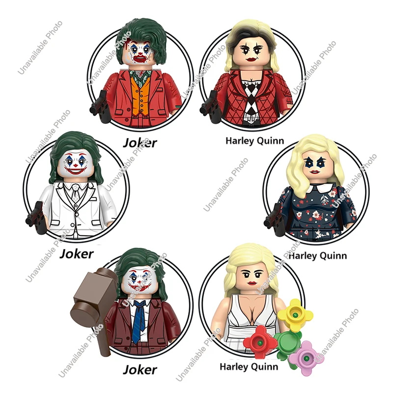 Juguetes calientes G0178 película Mini figura de acción Joker Harley Quinn Kimiko Deadpool vaquero Kidpool hoja de antorcha humana Juguetes de bloques de construcción