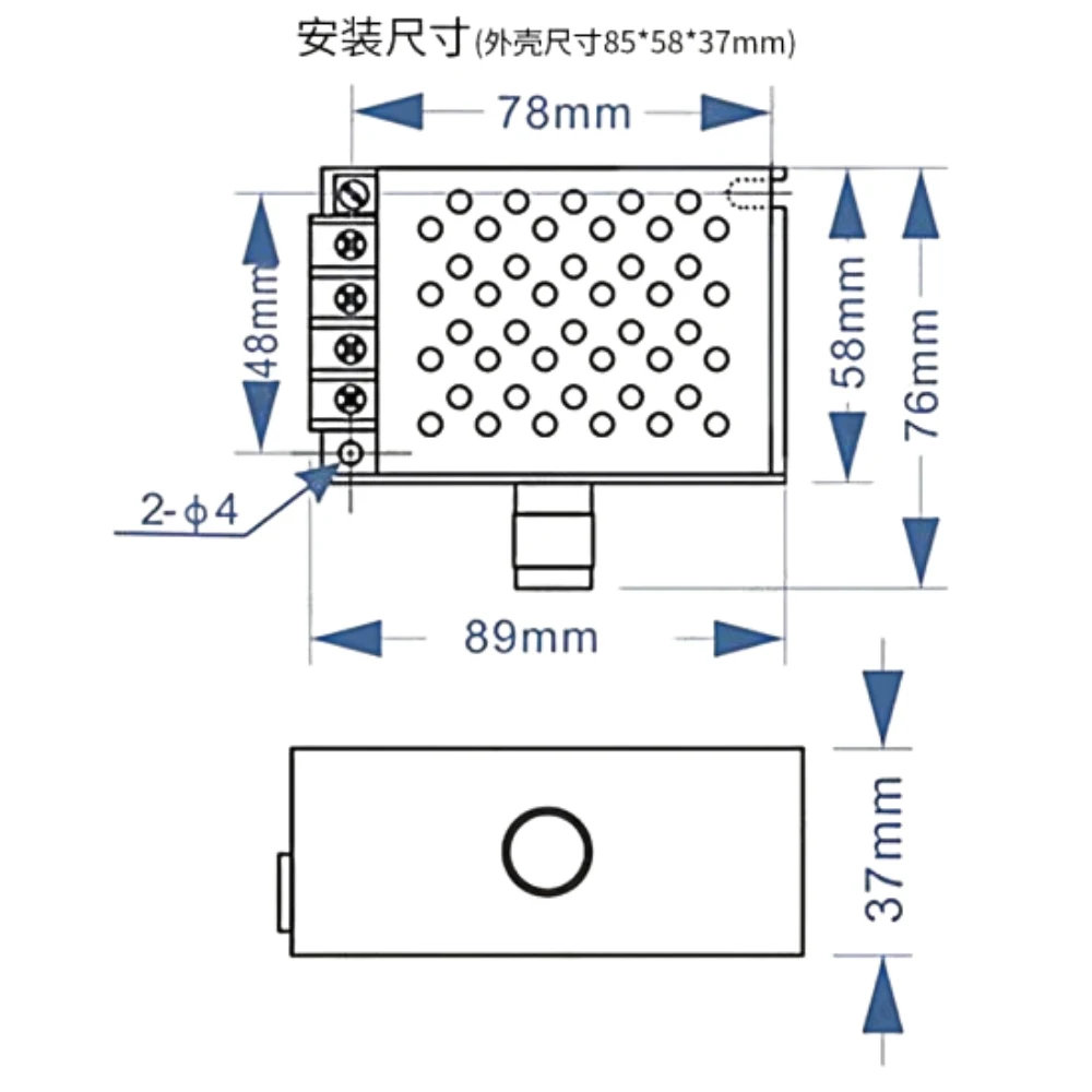 DC Motor Governor PWM Motor Speed Controller 9V-60V High Power Motor Speed Control Switch 40A High Current Motor Speed Regulator