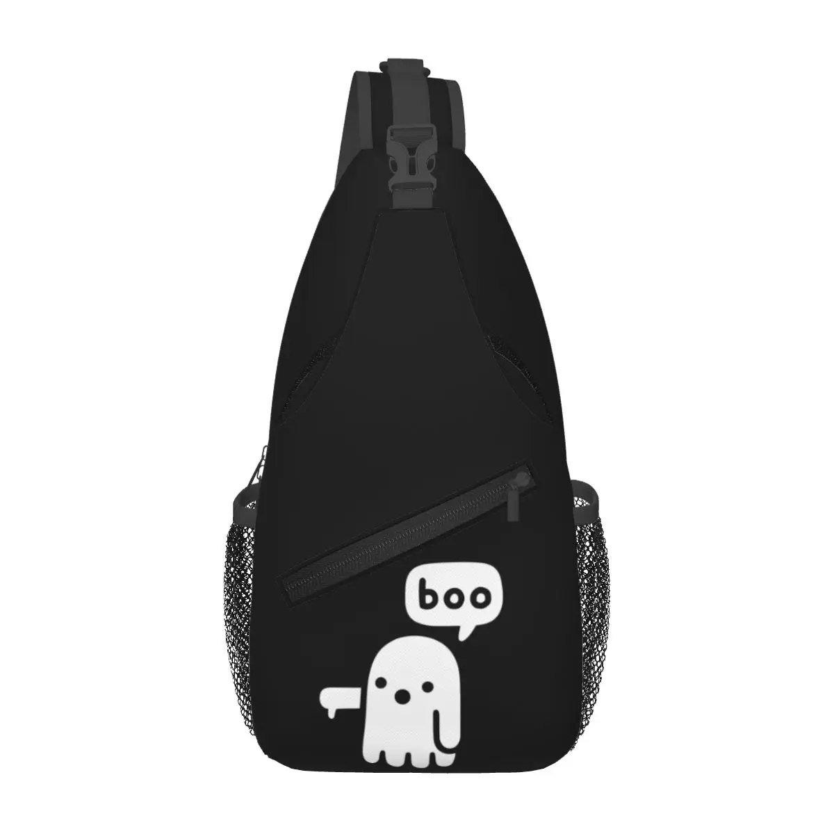 Ghost Of Disapproval Chest Bag Men Sling Crossbody Backpack Chest Bag Traveling Hiking Daypack Shoulder Bag