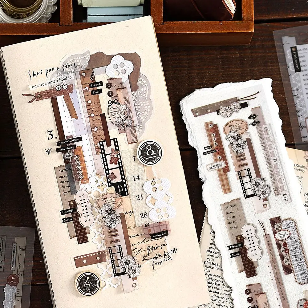 1 ピース/1 ロット装飾粘着テープかわいい文房具ステッカー日記プランナー装飾携帯ステッカースクラップブッキング DIY