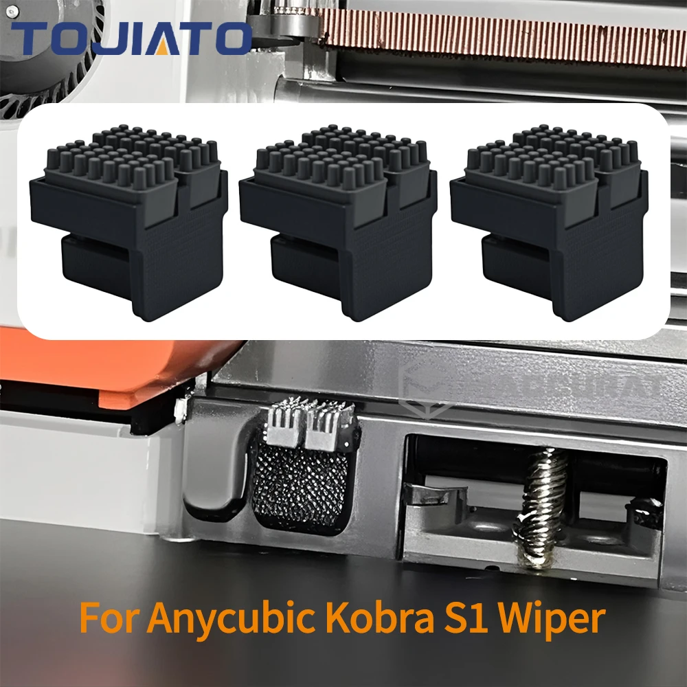 

Насадки для стеклоочистителя для Anycubic Kobra S1 Series, скребберы для 3D-принтера, силиконовая щетка, очиститель печатающей головки, вытирающая головку принтера