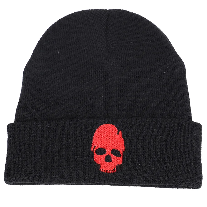 Black Skeleton Beanie Beanies Winter Hat for Men\'s Winter Warm Hat Cool Skulls Black Hip Hop Warm Knitted Hat for Men Beanies