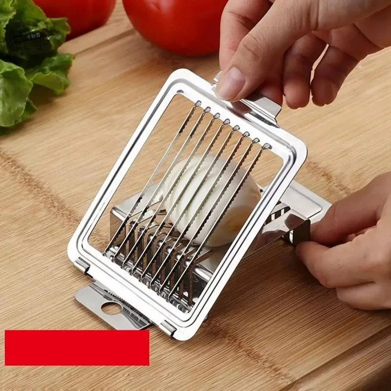 Multifunctional Egg Slicer Stainless Steel Egg Slicer Ham Mushroom Strawberry High Quality Quick Kitchen Accessory Tool