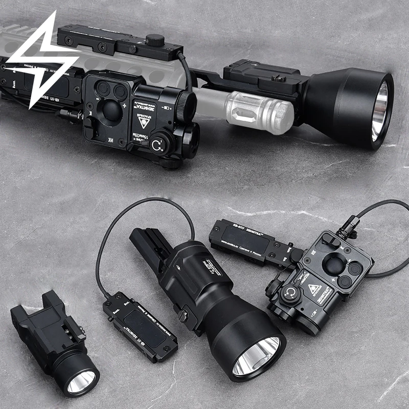 Tactical Metal PERST-4 VIS Laser Infrared Aiming & KLESCH-2P K-2U K-1 K-1S White LED Flashlight Strobe Light Airsoft Sight Set