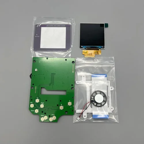 Kits de pantalla LCD GB DMG de 2,45 pulgadas para Gameboy IPS pantalla de alto brillo de tamaño Original para pantalla de juegos GB DMG IPS sin necesidad de corte