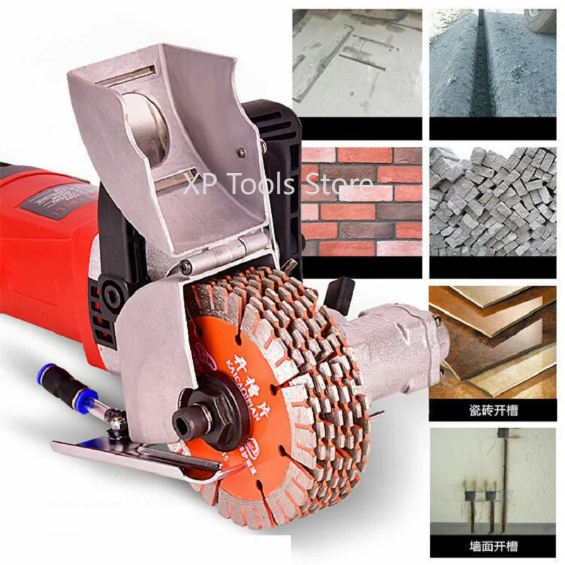 

Станок для резки стен, 4500 Вт, электрический долбежный станок для стен, пылезащитный и лазерный прицел, циркулярная пила для стального бетона