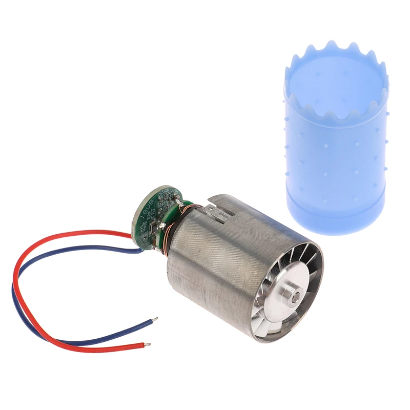 Mini Brushless Motor 100W 100000RPM High-speed CNC Metal Impeller Ducted Fan 12V Stepless Speed Regulation