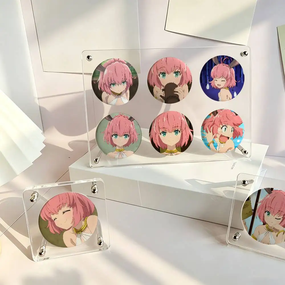 1pc Sylvie How Not To Summon A Demon Lord Cartoon Style Badge Brooches On Backpack Decoration Round Enamel Pins For Accessorys