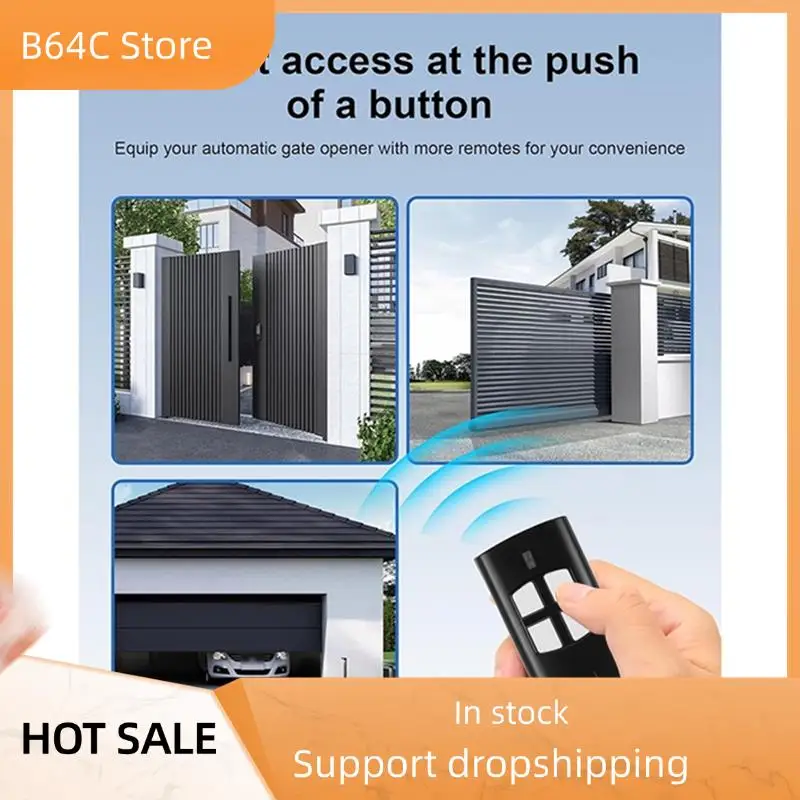 

B64C Garage Door Remote Control(3PCS) For TO. GO 4WV Opener 433.92Mhz Rolling Code Handheld Transmitter