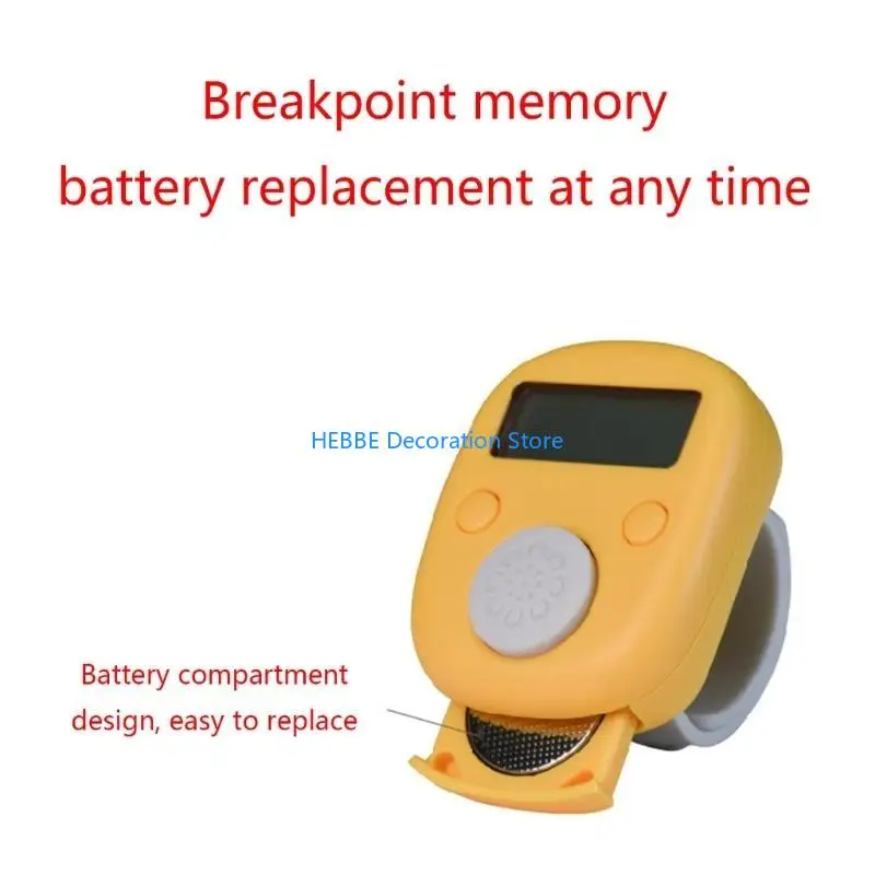 B0KC Handy Counter Clicker Manual Digital clicker Tally Counters Finger Mechanical Palms Handheld 6-Digit