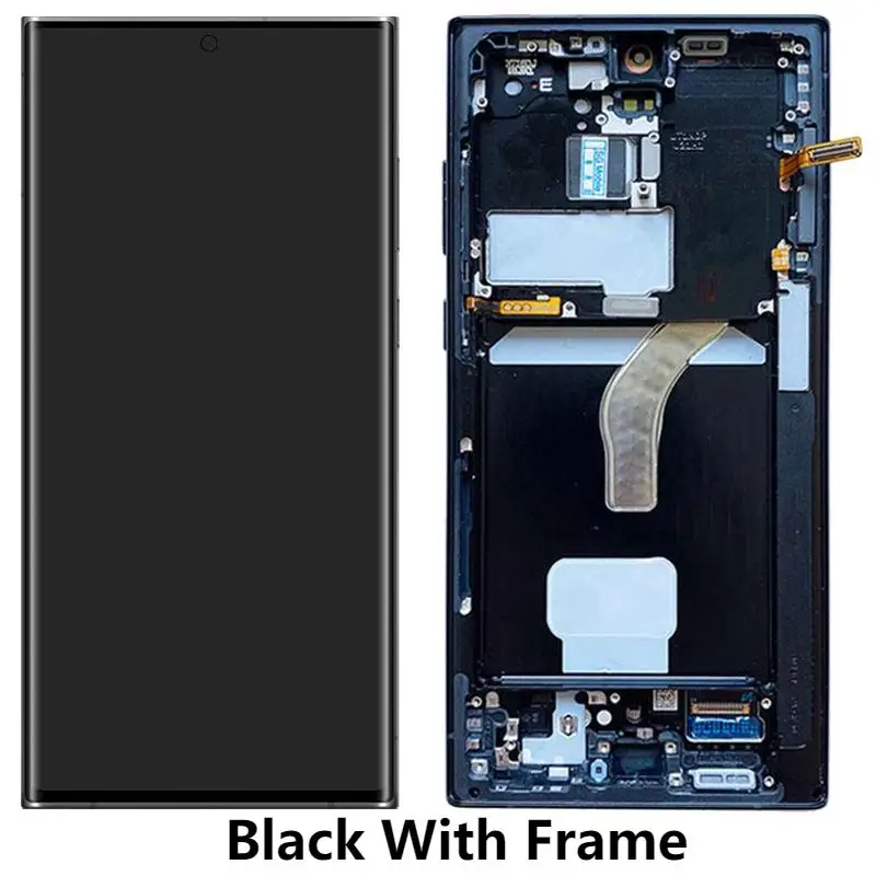 Imagem -03 - Substituição do Conjunto do Digitador da Tela de Toque Amoled Display Lcd com Moldura Samsung S22 Ultra 5g 6.8 S908 S908b S908u