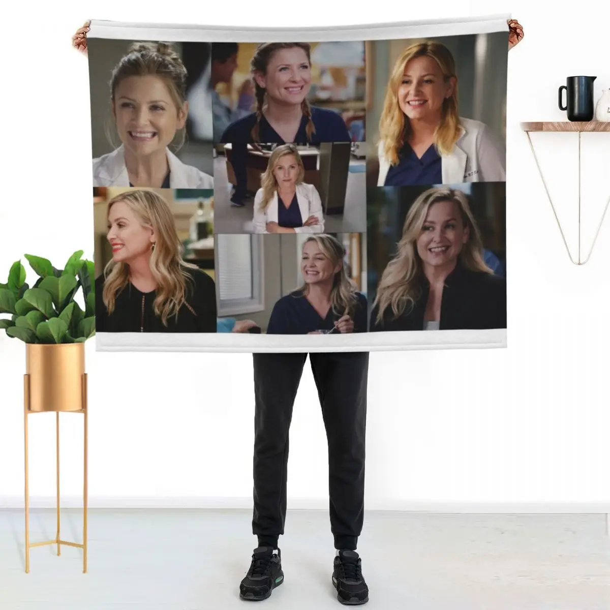 Arizona Robbins Large Collage Designed for Blankets Throw Blanket Sofa Quilt Hairy Polar Camping Beautifuls manga Blankets