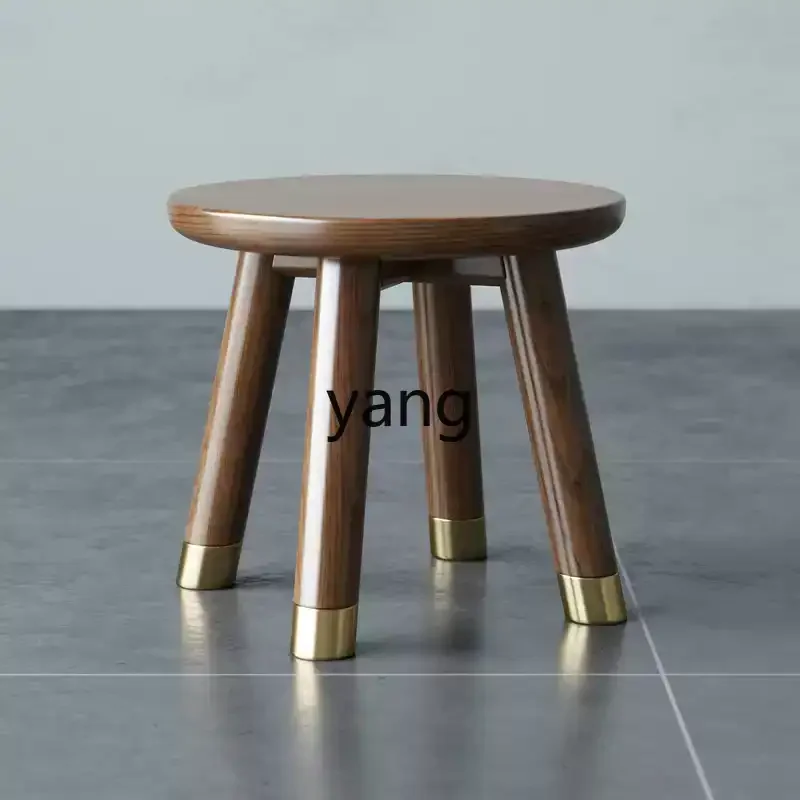 

LTT Wooden Household Ash Wood Stool Minimalist Small Board Wood Stool Log