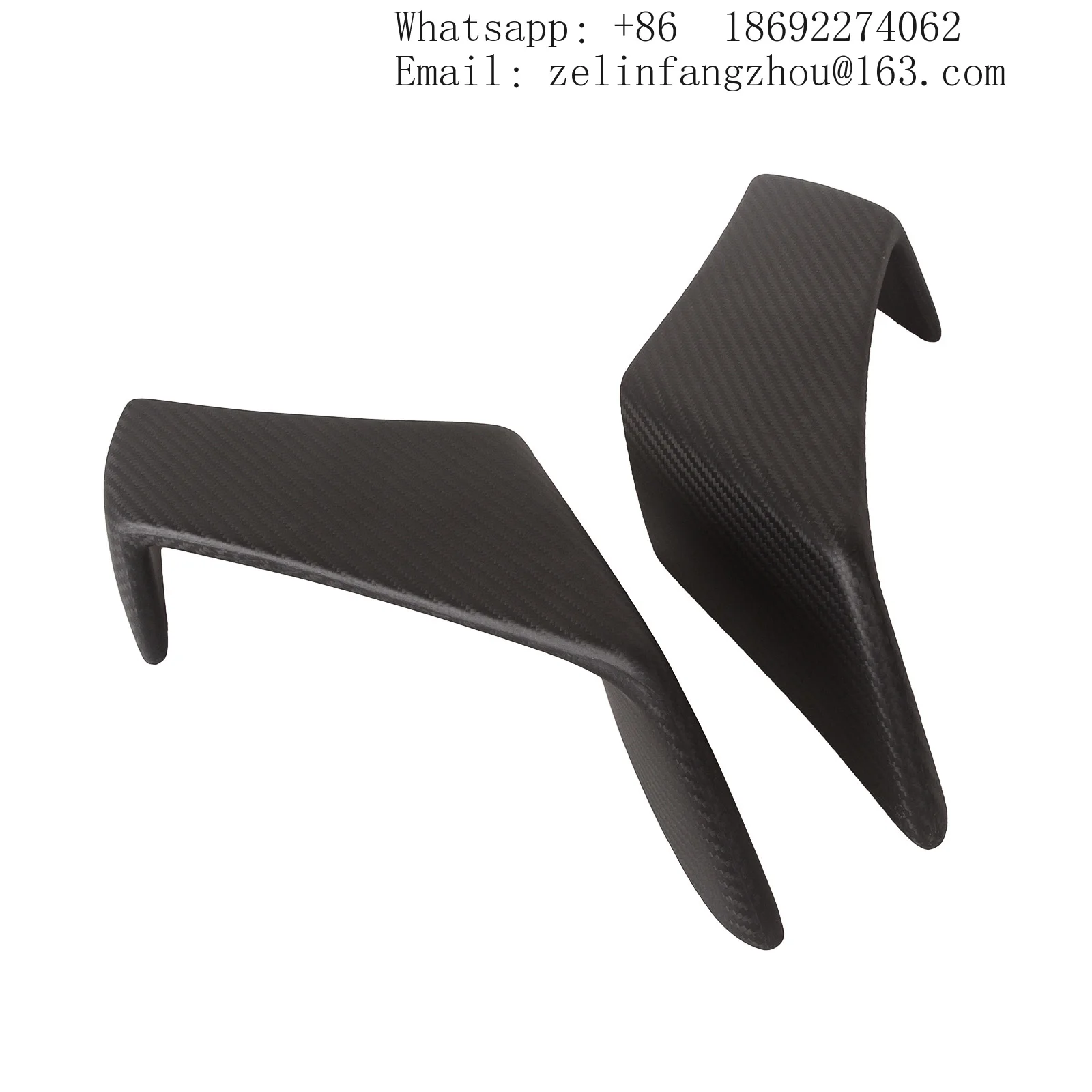 For Aprilia RSV4 RF 2010-2020 100% Full Carbon Fiber Winglets Twill Weave Gloss Black Motorcycle Aerodynamic Fairing Parts