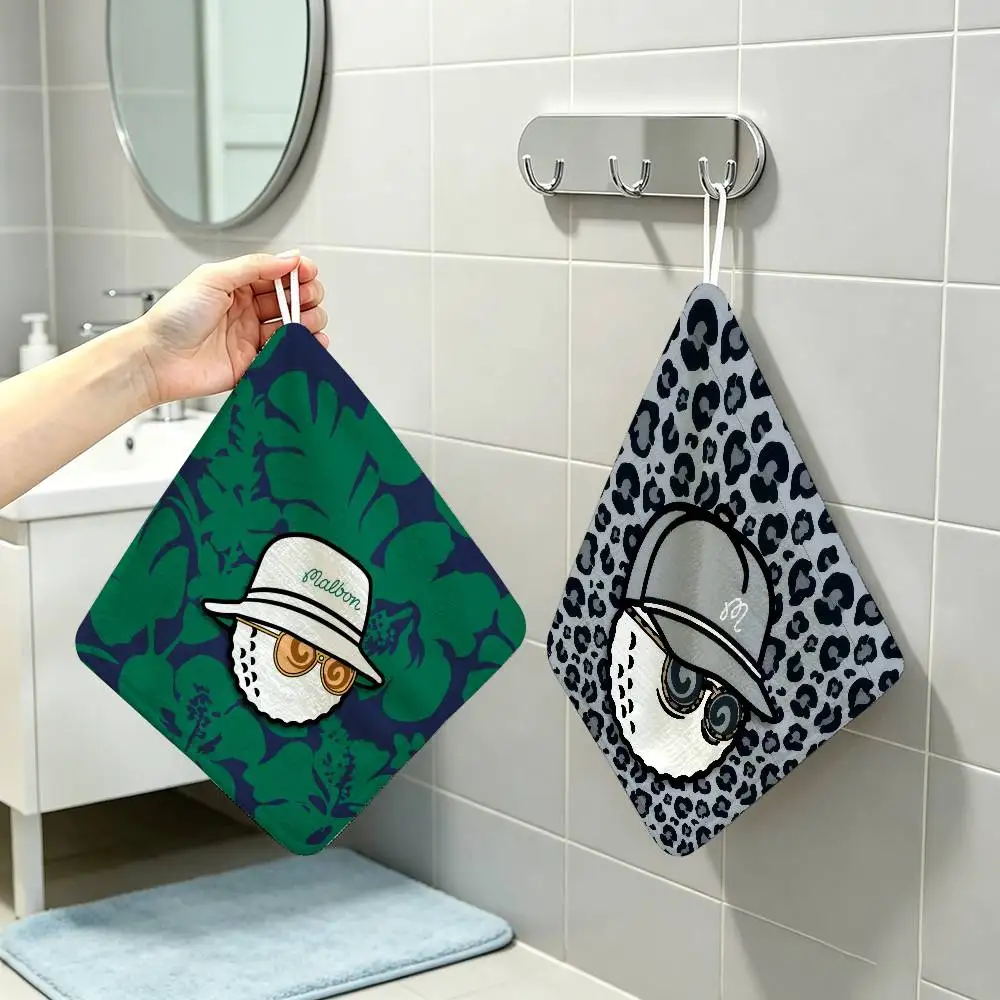 Polyester Cotton Hanging Kitchen Towel Skin Friendly Hand Wiping Towel For Hotel Cafe Household L-Leisure-M-M-Malbones Golf