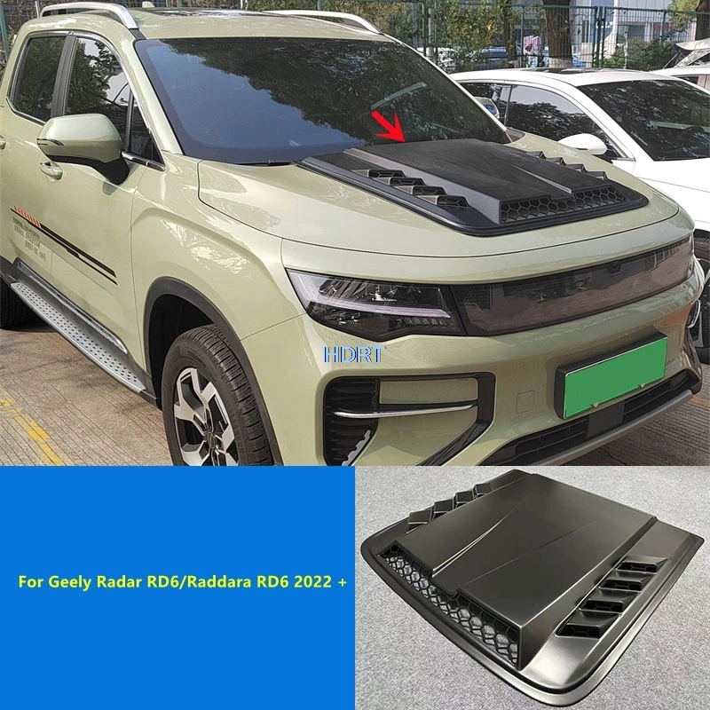 Car Styling Protector Decoration Accessories Front Engine Bonnet Radar Horizon Hood Cover For Geely Radar RD6/Raddara RD6 2022 +