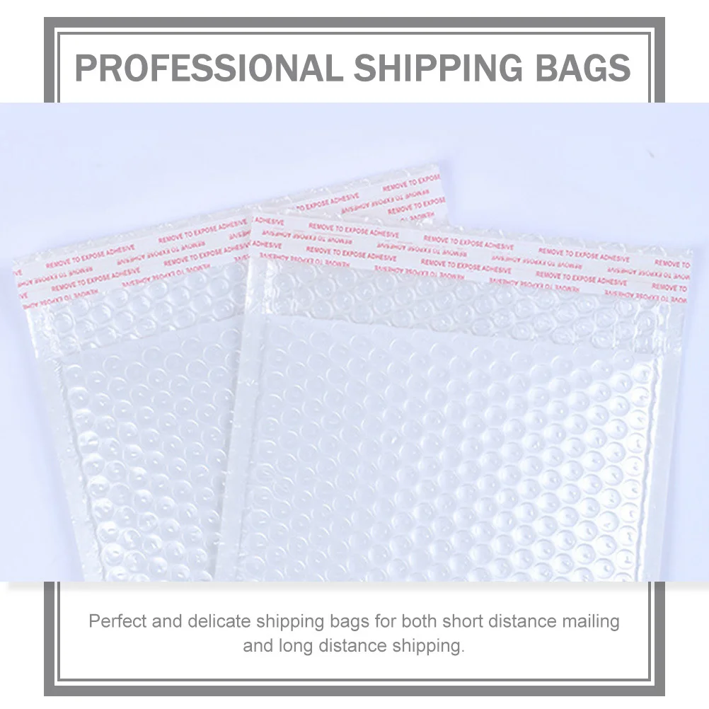 50pcs Pearlized Bubble Mailers Self-Adhesive Waterproof Shipping Bags For Long Distance Mailing Multi-Function Package Pouches