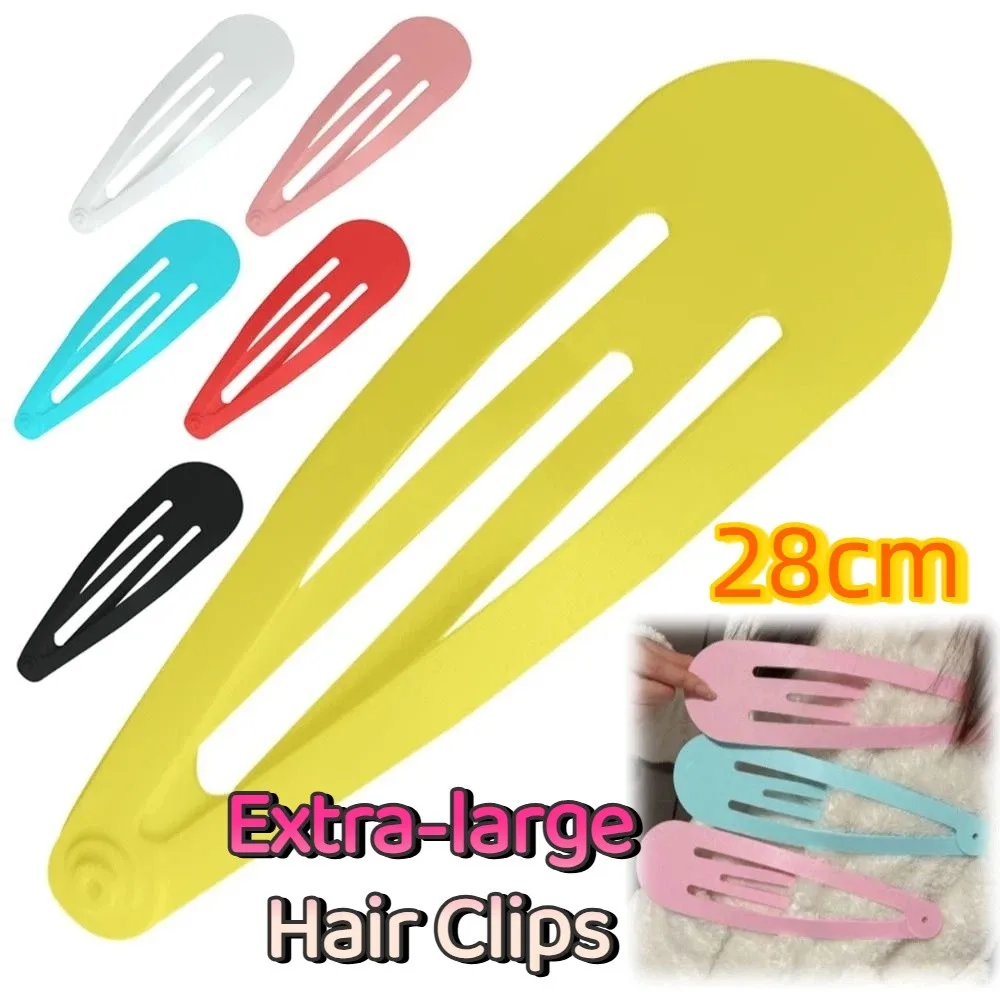 

Photography Props Creative Extra-large Hair Clips 28cm Solid Color Backpack Decoration Hairpin Kawaii Novelty Curtain Clip Woman