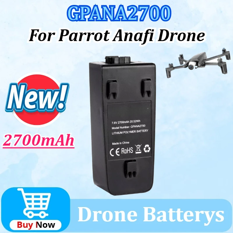 

New Drone Batterys GPANA2700 7.6V 2700mAh 20.52Wh Replacement Lithium Battery for Parrot Anafi Remote Control Drone Parts