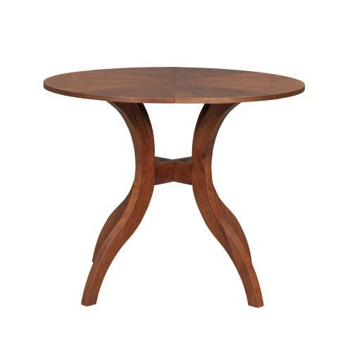 Walnut Round Dining Table 39.4