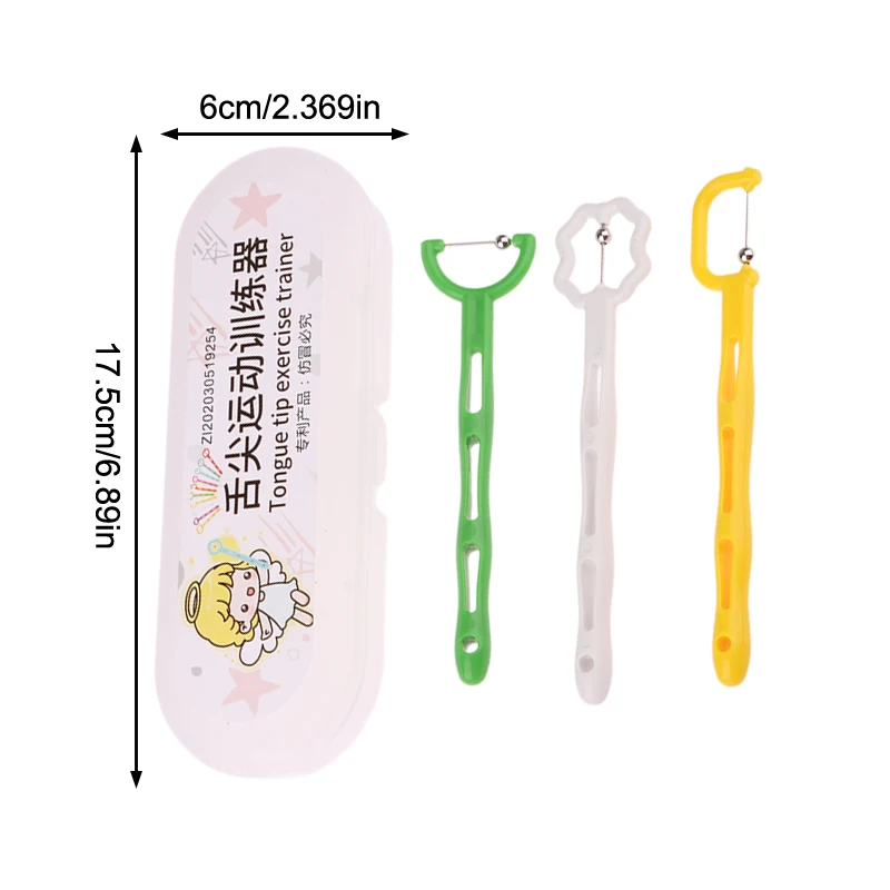 

3 шт./кор., детский тренажер для кончиков языка, тренажер для кончиков языка, инструмент для реабилитации мышц языка и коррекции речи