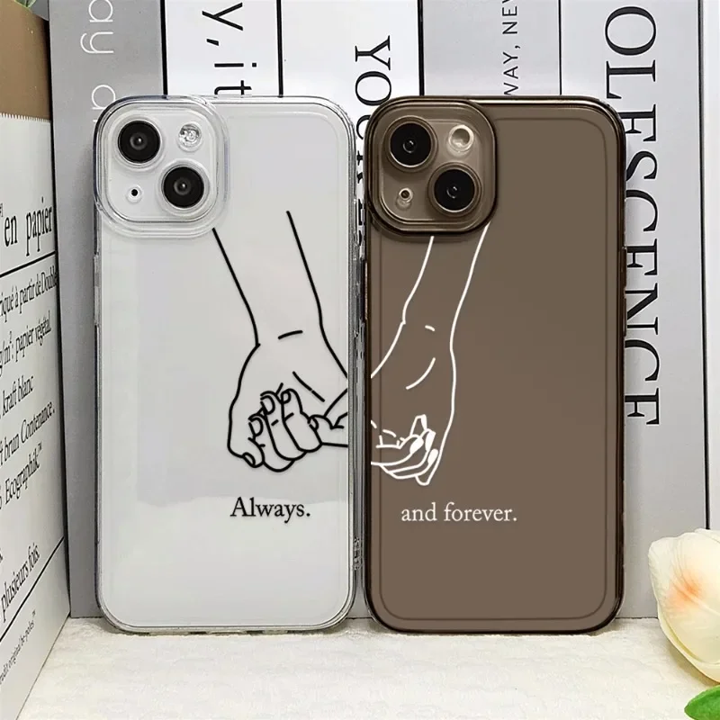 Girls Bff Best Friends Forever Always ﻿Phone Case For iPhone 16 15 14 13 12 11 Pro Max Mini X XS XR SE 7 Plus Cute Couple Cover