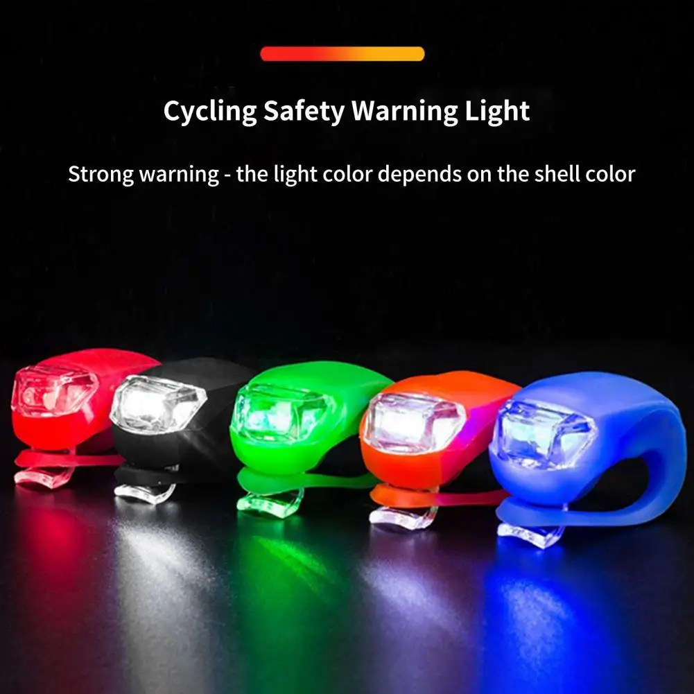 

Cyrusher Silicone Safety Warning Light 3 Mode Bicycle Light Helmet LED Flash Front Wheel Bike Light Cycle Rear Tail Frog Light