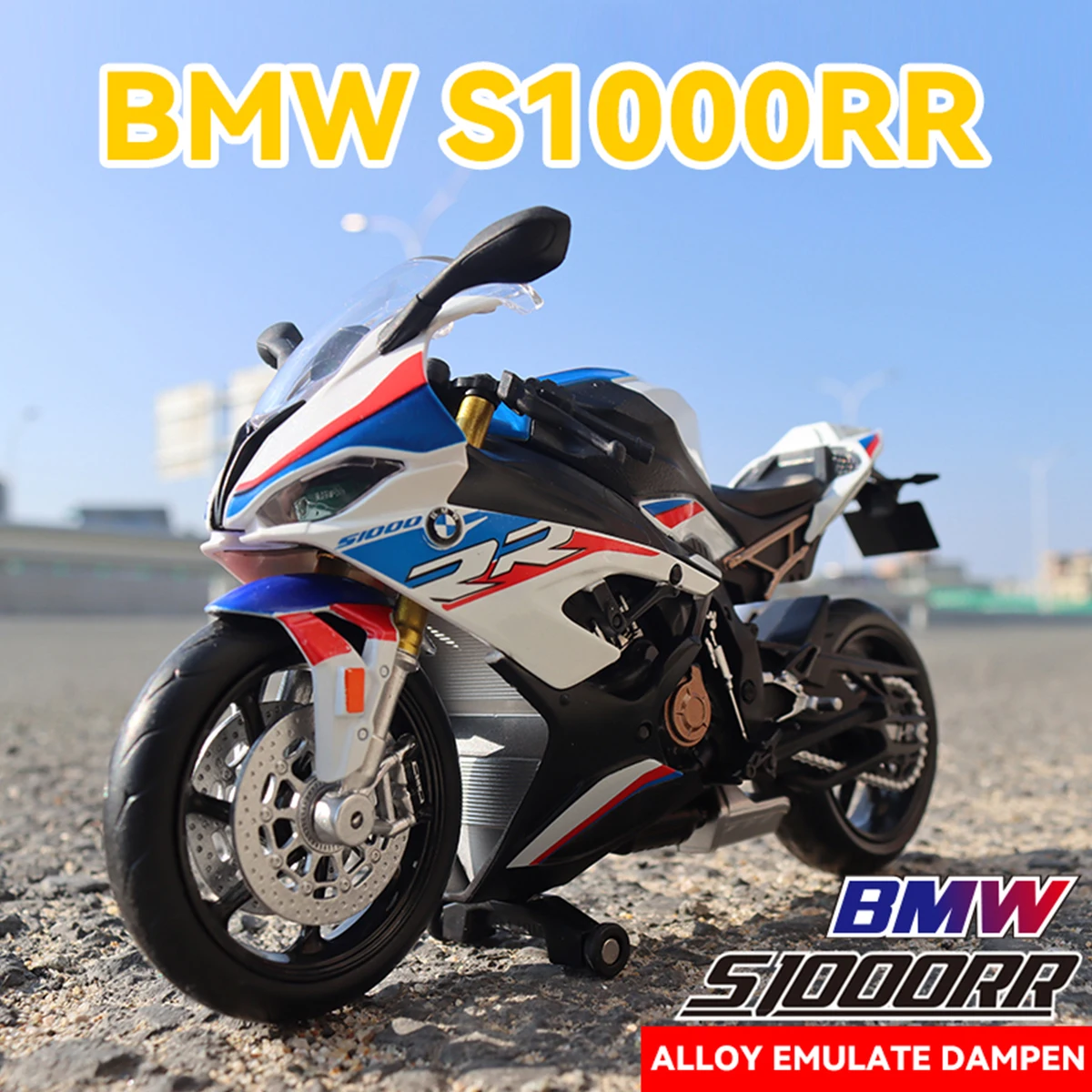 

Scale 1:12 BMW S1000R Alloy Diecast Motorcycle Car Miniature Model Toys Wheel Steering Simulation Motorcycle Vehices Boys Gifts